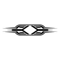 Geometric Tribal Emblem, Dynamic Motion, Modern vector