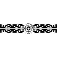 Celtic Daisy Border, Elegant Decorative Element vector