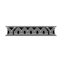 Art Deco Arch Motif, Elegant Border - Pattern vector