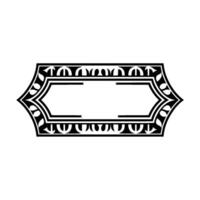 Art Deco Frame, Elegant Border, Vintage, Minimalist Style, Shadow vector