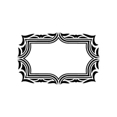 Intricate Deco Frame, Elegant Border, Vintage - Art deco