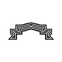 Geometric Archway, Minimalist, Abstract Pathway vector