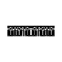 Art Deco Linear Border, Geometric Ornamentation vector