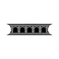 Geometric Archway, Minimalist, Classic Silhouette vector