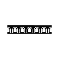 Geometric Arch Motif, Minimalist, Modern Line Art vector