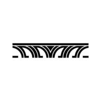 Art Deco Linear Ornament, Geometric, Minimalist Style vector