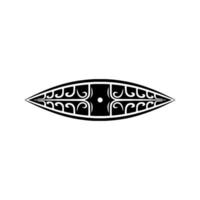 Intricate Tribal Eye Emblem, Geometric vector