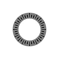 Geometric Circle Frame, Minimalist, Circular Motif - Retro vector