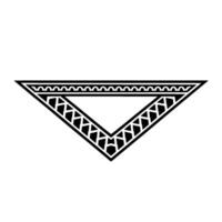 Geometric Triangle Ornament, Minimalist, Symbolic Motif vector