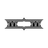 Art Deco Column Border, Elegant Element, Ornamentation vector