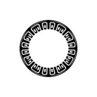 Geometric Aegean Frame, Minimalist vector