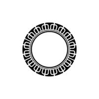 Geometric Circle Frame, Intricate, Minimalist Aesthetic vector