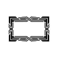 Intricate Geometric Frame, Art Deco Style vector