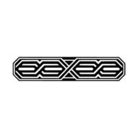 Geometric Interlocking Symbol, Modern Abstract vector