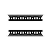 Elegant Classical Border Elements, Minimalist vector