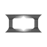 Geometric Temple Frame, Minimalist - Minimalism vector