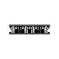 Art Deco Archway Border, Geometric Elegance, Pattern vector