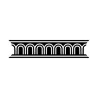 Geometric Archway Border, Art Deco Style vector