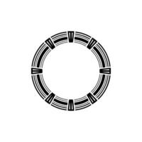 Geometric Circle, Minimalist, Abstract Pattern, Modern Emblem vector