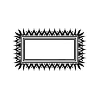 Intricate Tribal Frame, Elegant, Minimalist Background vector