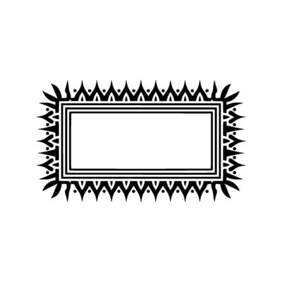 Intricate Tribal Frame, Elegant, Minimalist Background