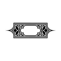 Art Deco Ornament, Elegant Border, Vintage Element, Pattern vector