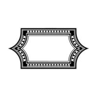 Art Deco Frame, Geometric Ornamentation, Vintage Elegance - Pattern vector