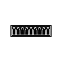 Geometric Archway, Minimalist, Elegant Silhouette vector