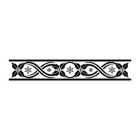 Elegant Winter Border Intricate Snowflake vector