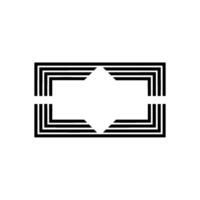 Geometric Frame, Minimalist, Modern Abstract - Minimalism vector