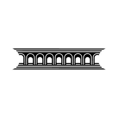 Art Deco Architectural Ornament, Geometric, Line
