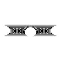 Art Deco Archway Ornament, Geometric - Symmetry vector