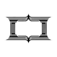 Art Deco Frame, Elegant Border, Vintage, Minimalist Ornamentation, Linear vector