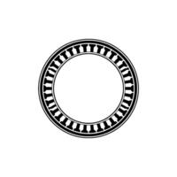Geometric Circle Frame, Minimalist, Elegant Border, Outline vector