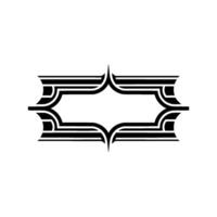 Geometric Deco Frame, Minimalist, Ornamentation vector