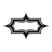 Geometric Ornament, Minimalist Frame, Abstract vector
