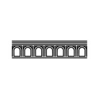 Geometric Deco Border, Minimalist, Elegant Pattern, Vintage vector