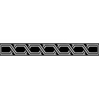 Art Deco Geometric Border, Elegant Pattern, Vintage vector