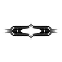 Geometric Deco Ornament, Streamlined Elegance vector