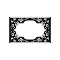 Elegant Botanical Frame, Vintage, Minimalist Composition vector