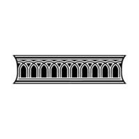Ornate Archway Border, Vintage Element vector