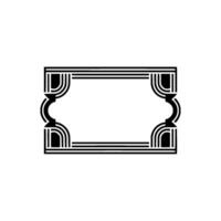 Art Deco Frame, Geometric Elegance, Minimalist - Retro vector