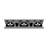 Art Deco Decorative Border, Elegant Ornamentation, Ornament vector