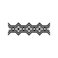 Geometric Tribal Border, Minimalist - Line vector