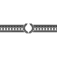 Elegant Classical Border, Laurel Wreath Division vector