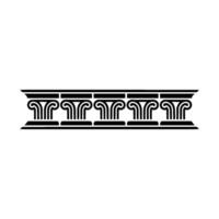 Geometric Classical Border, Minimalist vector