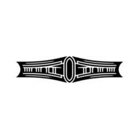 Geometric Tribal Emblem, Minimalist, Abstract vector