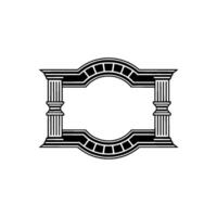 Elegant Classical Frame, Minimalist vector