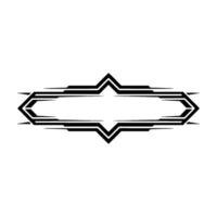 Geometric Deco Border, Minimalist , Vintage Aesthetic, Frame vector