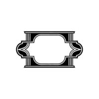 Art Deco Frame, Elegant Ornament, Vintage, Minimalist - Retro vector